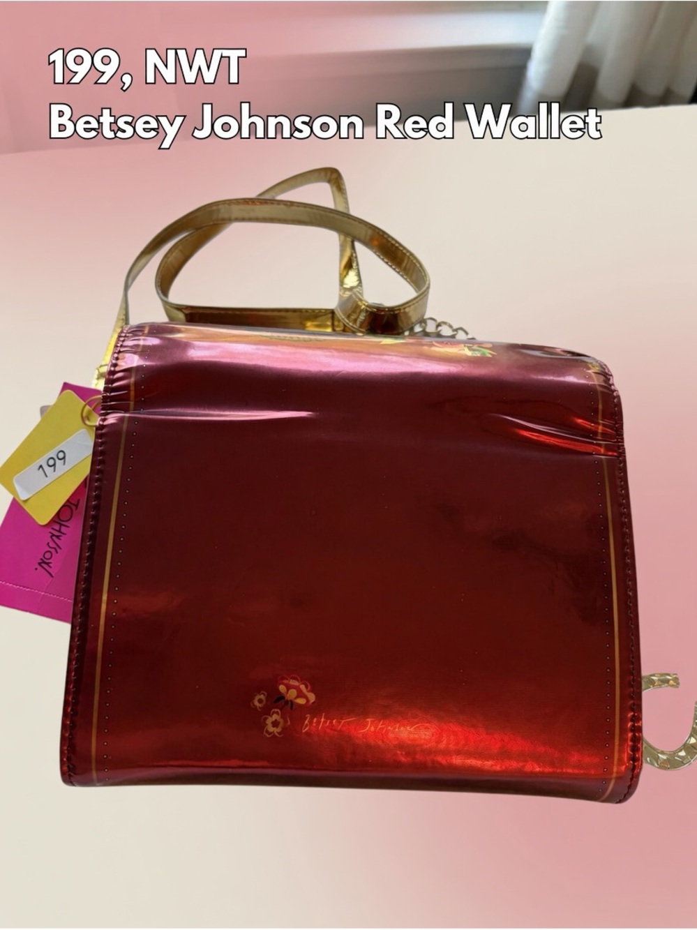 199,NWT Betsey Johnson Lunar New Year Wallet Crossbody - Picture 6 of 9